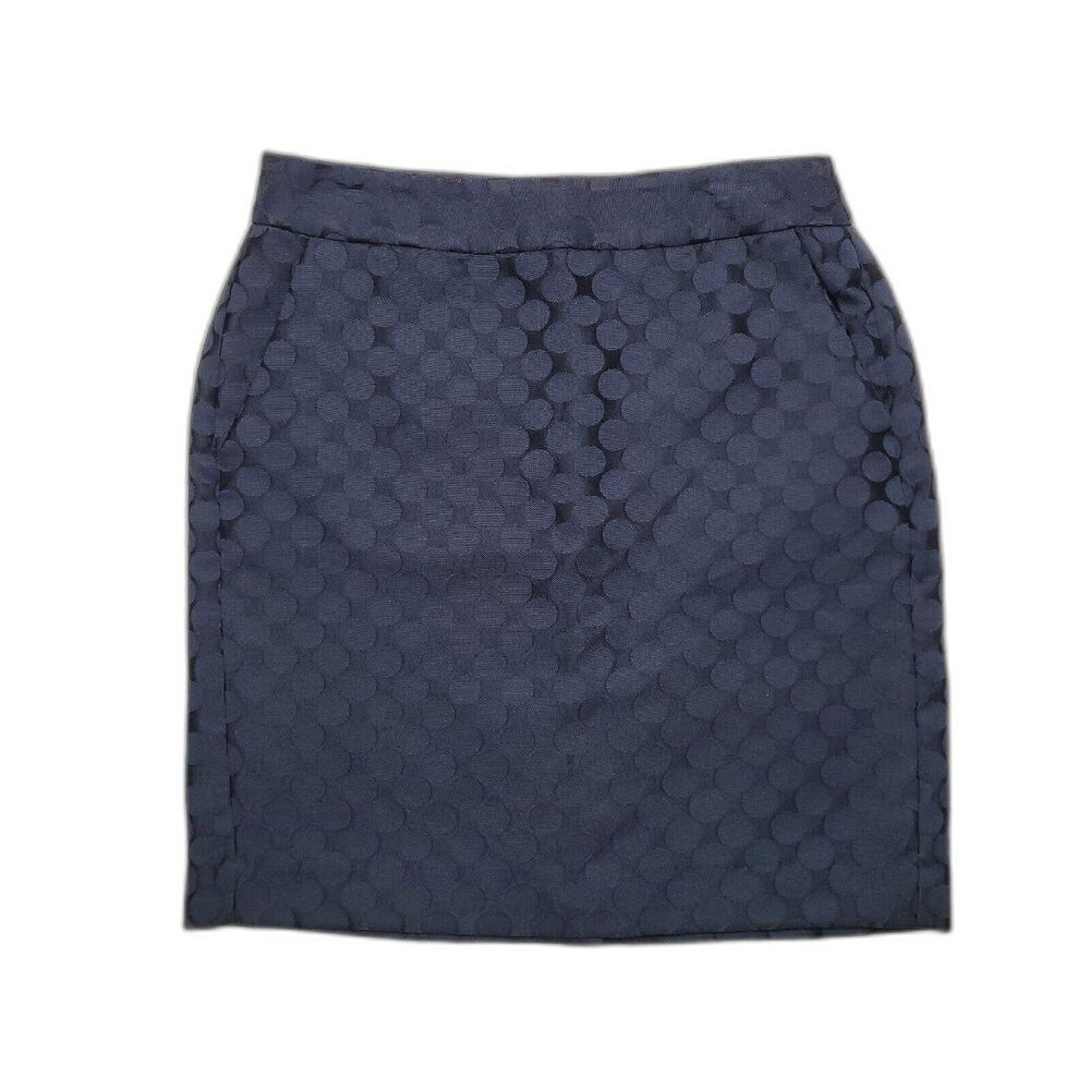 Banana Republic Pencil Skirt Navy Blue size 6 NWOT Lined Pockets RN54023